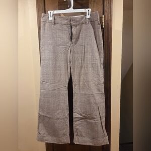 Gap 10 Ankle Wide Leg Plaid Pants